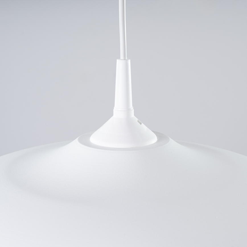 Hanglamp aan een koord GINA 1xE27/15W/230V diameter 38 cm wit