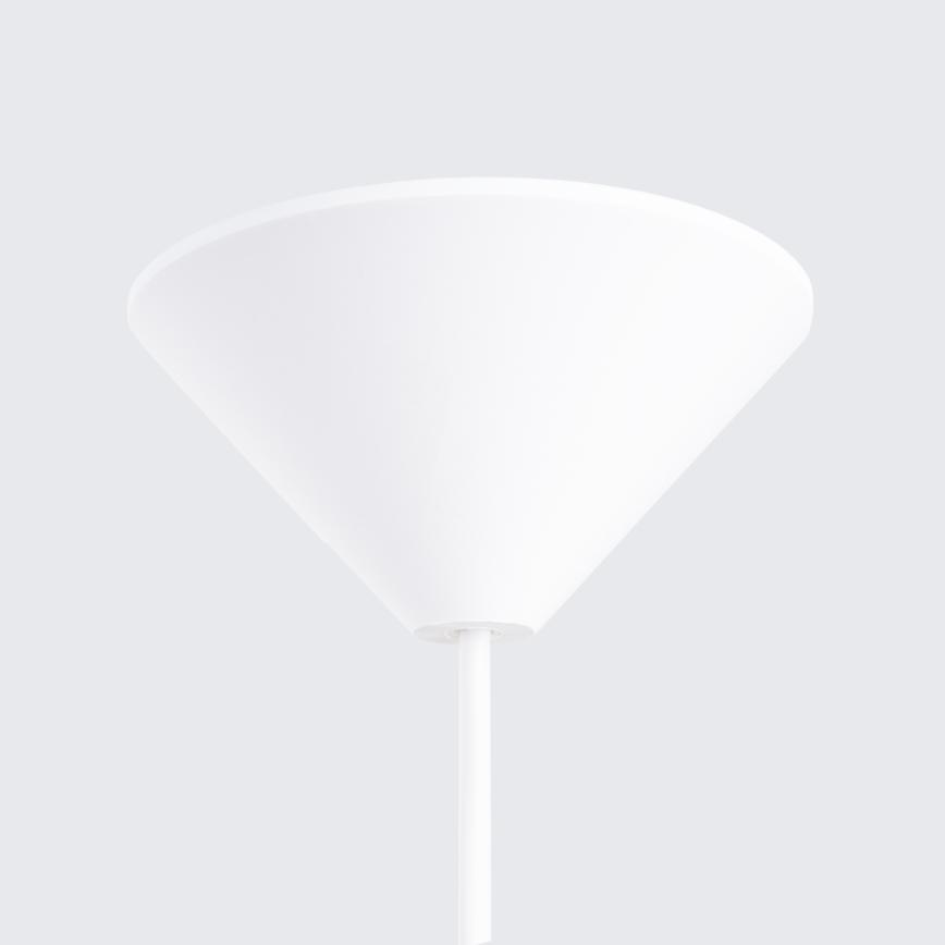 Hanglamp aan een koord GINA 1xE27/15W/230V diameter 38 cm wit