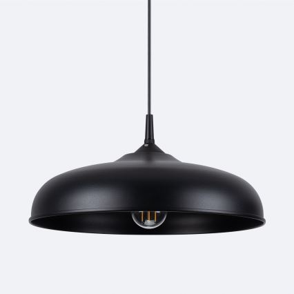Hanglamp aan een koord GINA 1xE27/15W/230V diameter 38 cm zwart