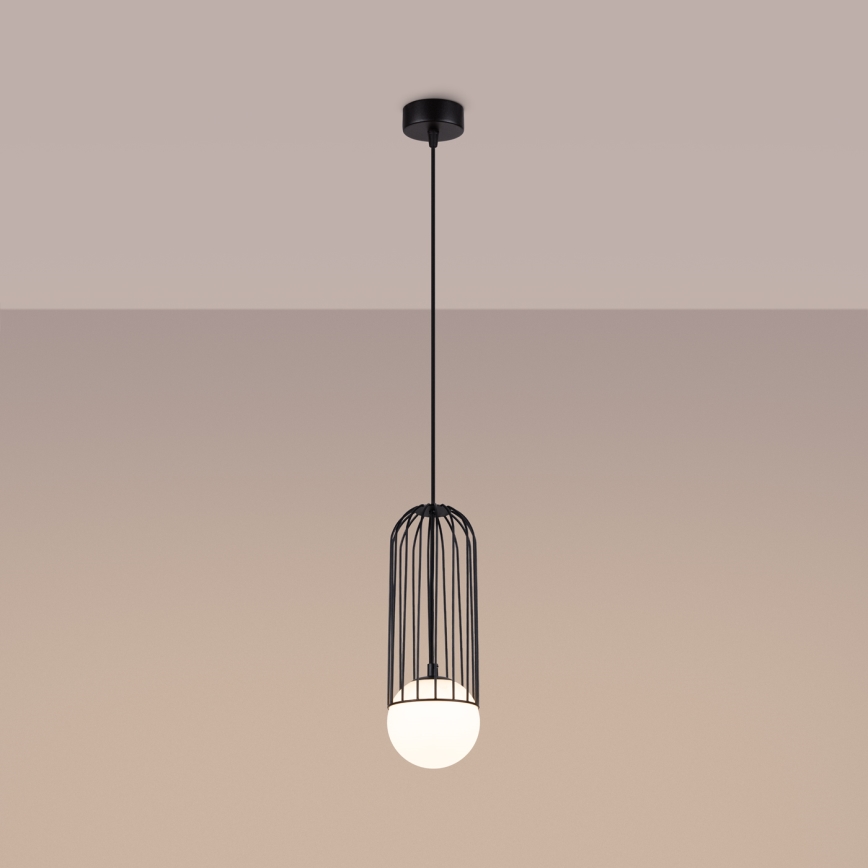 Hanglamp aan een koord BRINA 1xG9/8W/230V zwart