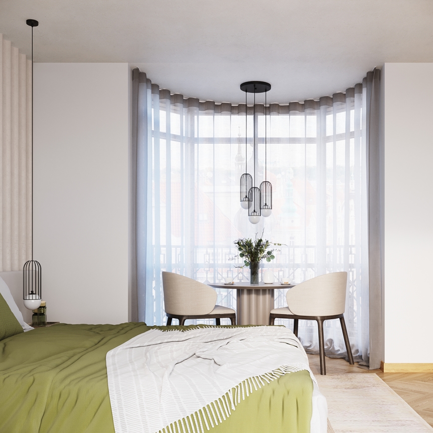 Hanglamp aan een koord BRINA 1xG9/8W/230V zwart