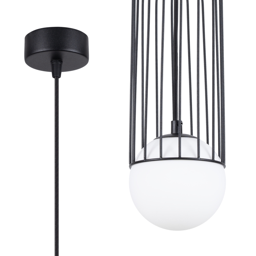 Hanglamp aan een koord BRINA 1xG9/8W/230V zwart