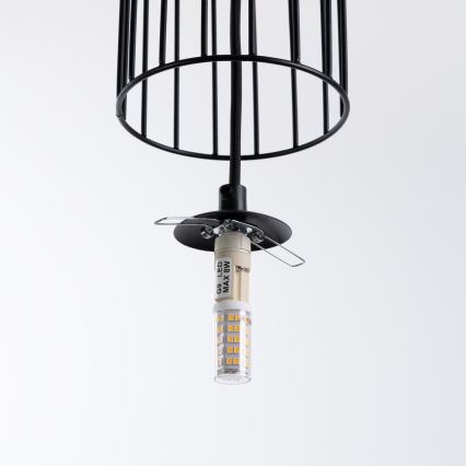 Hanglamp aan een koord BRINA 1xG9/8W/230V zwart