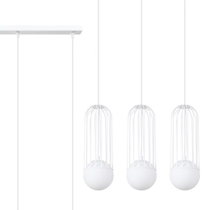 Hanglamp aan een koord BRINA 3xG9/8W/230V wit