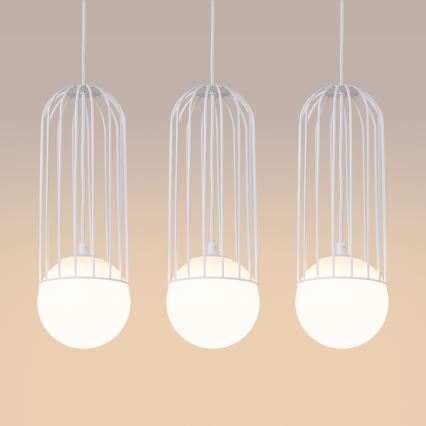 Suspension filaire BRINA 3xG9/8W/230V blanc