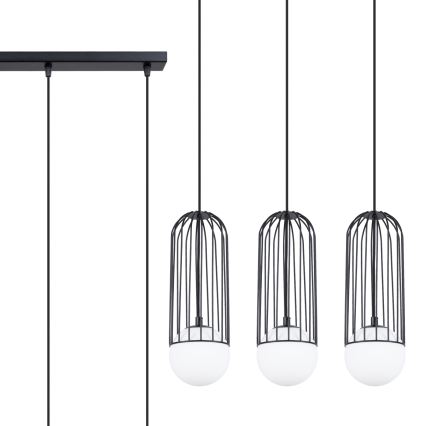 Hanglamp aan een koord BRINA 3xG9/8W/230V zwart