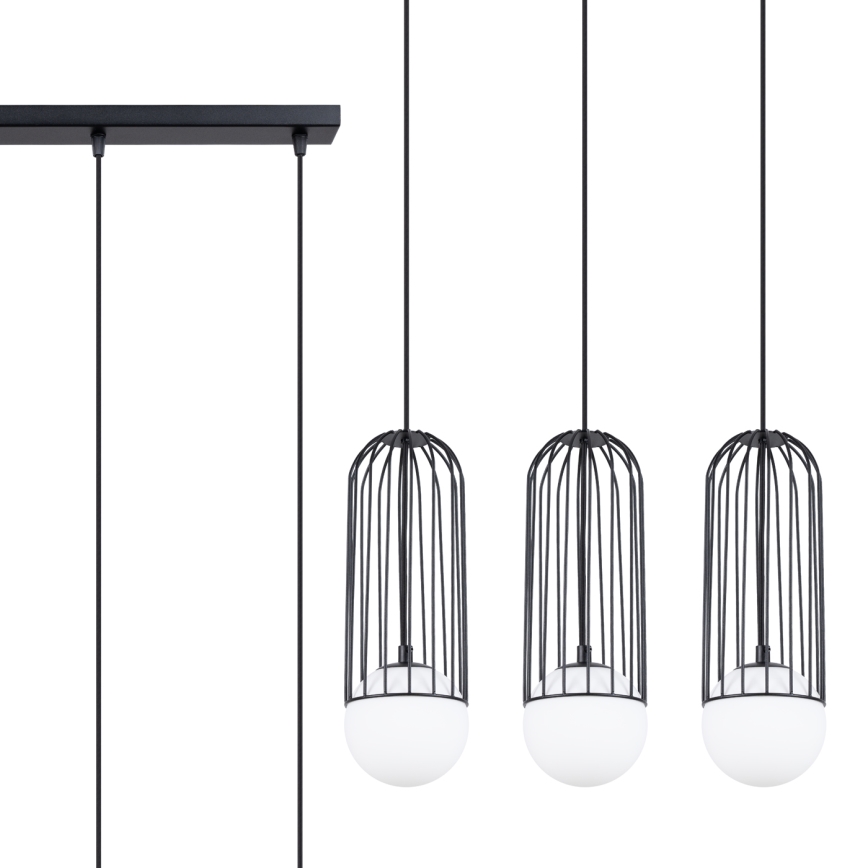 Hanglamp aan een koord BRINA 3xG9/8W/230V zwart