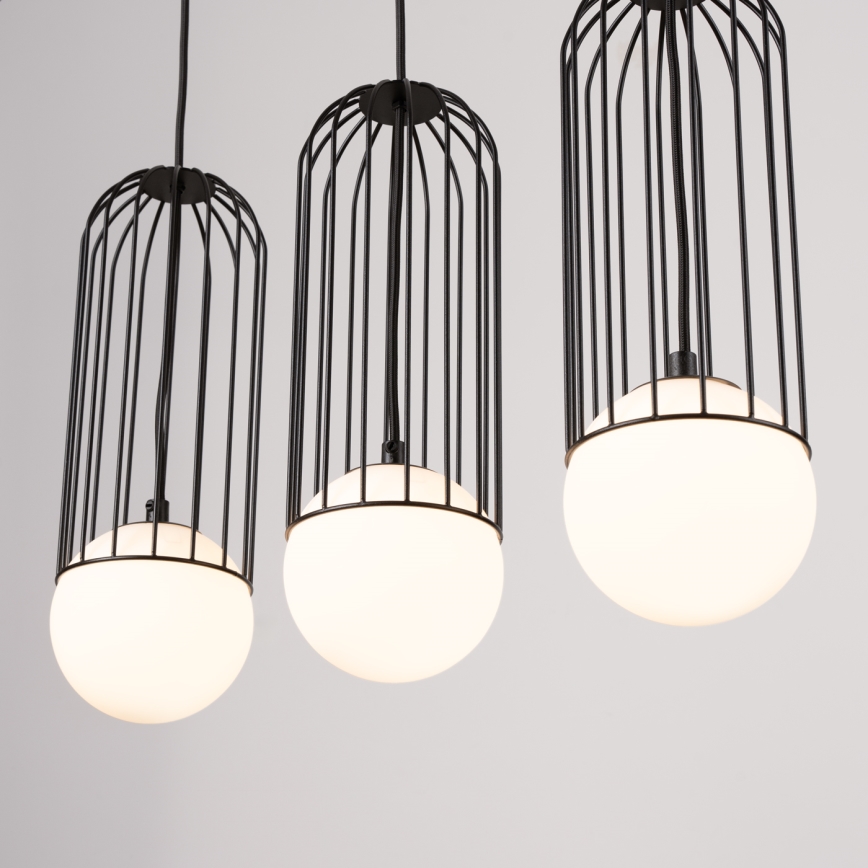 Hanglamp aan een koord BRINA 3xG9/8W/230V zwart