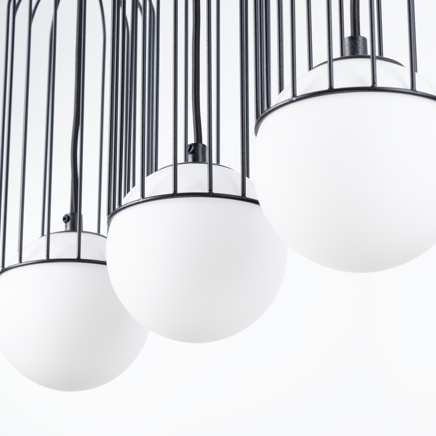 Hanglamp aan een koord BRINA 3xG9/8W/230V zwart