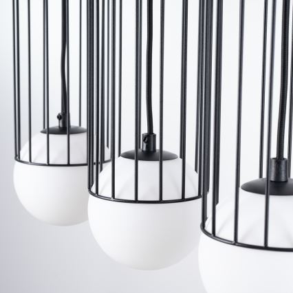 Hanglamp aan een koord BRINA 3xG9/8W/230V zwart