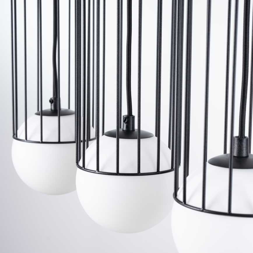 Hanglamp aan een koord BRINA 3xG9/8W/230V zwart