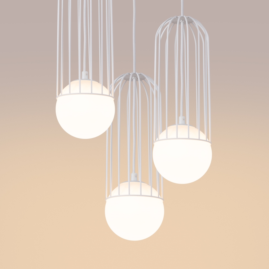Hanglamp aan een koord BRINA 3xG9/8W/230V wit