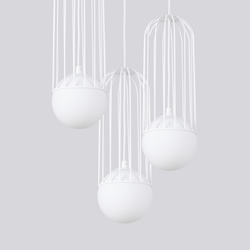 Hanglamp aan een koord BRINA 3xG9/8W/230V wit
