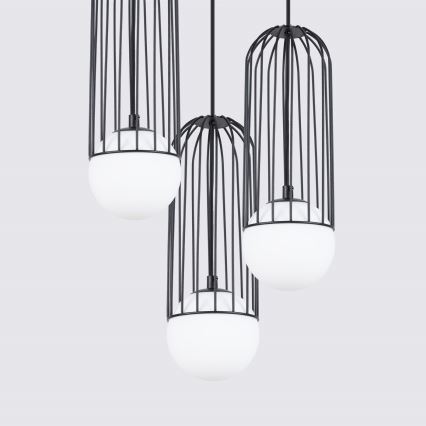 Hanglamp aan een koord BRINA 3xG9/8W/230V zwart