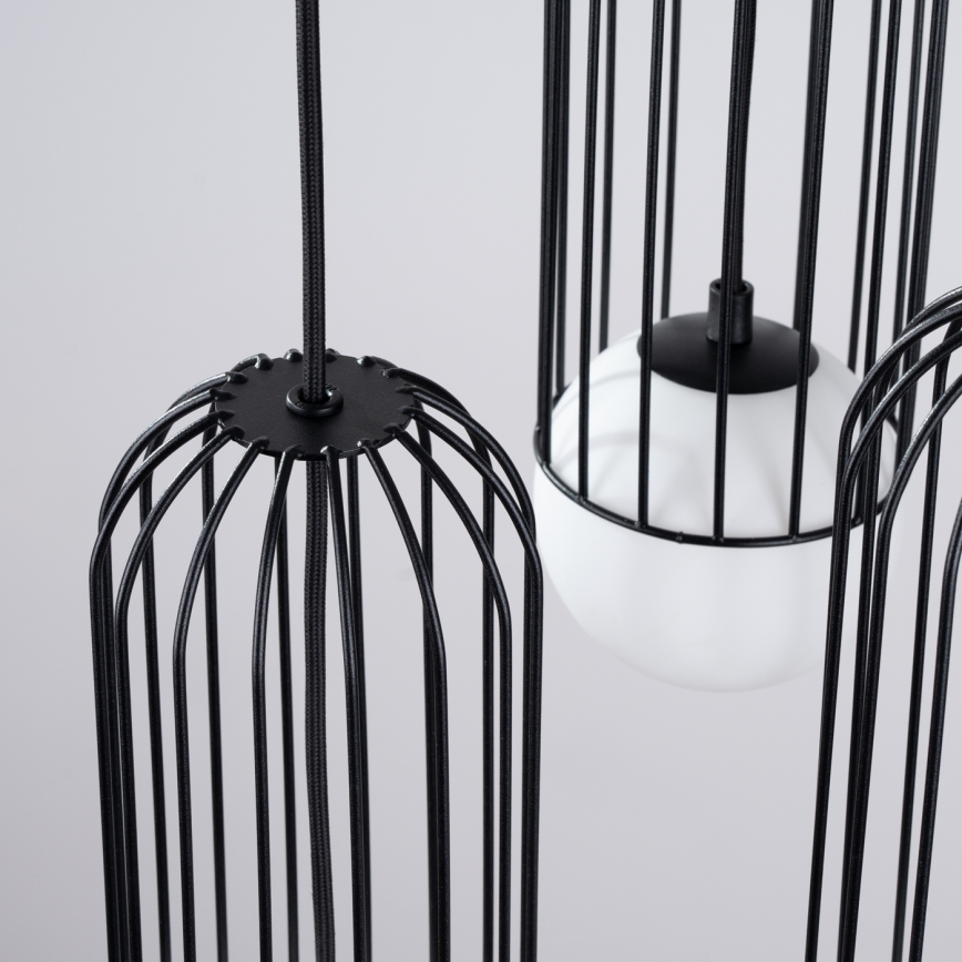 Hanglamp aan een koord BRINA 3xG9/8W/230V zwart