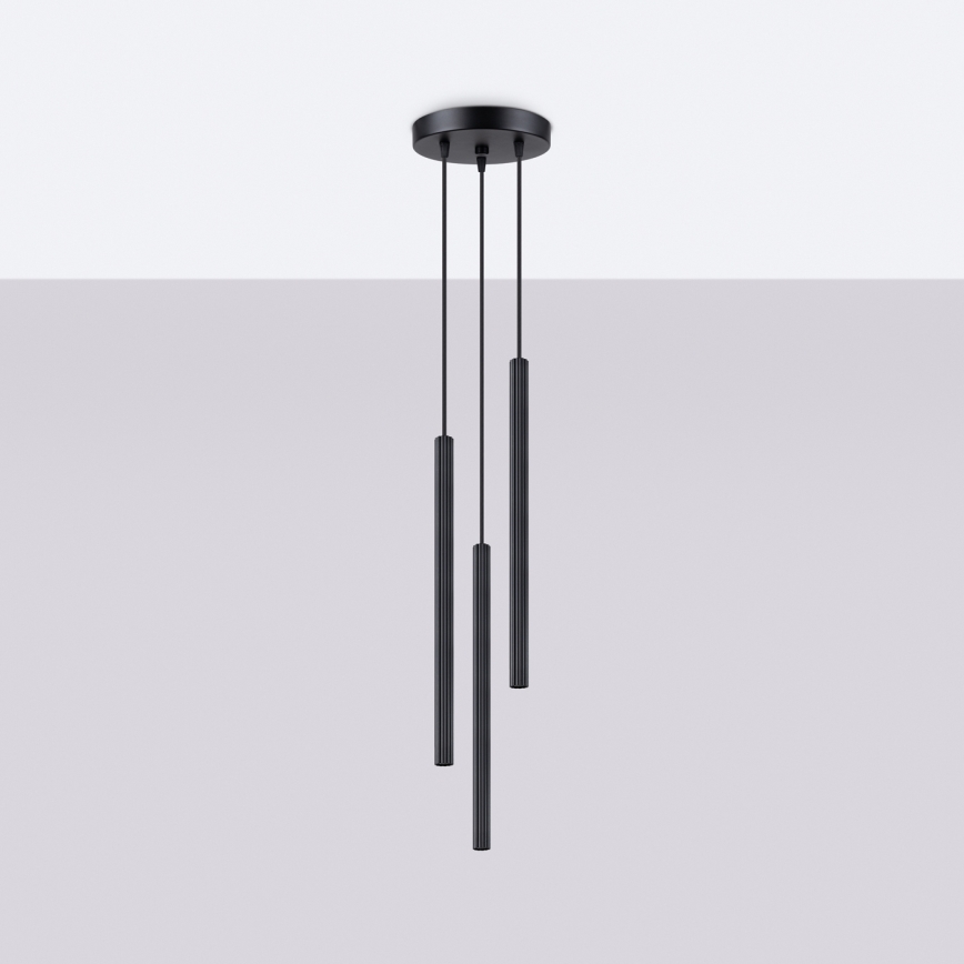 Hanglamp aan een koord ARCHE 3xG9/8W/230V zwart