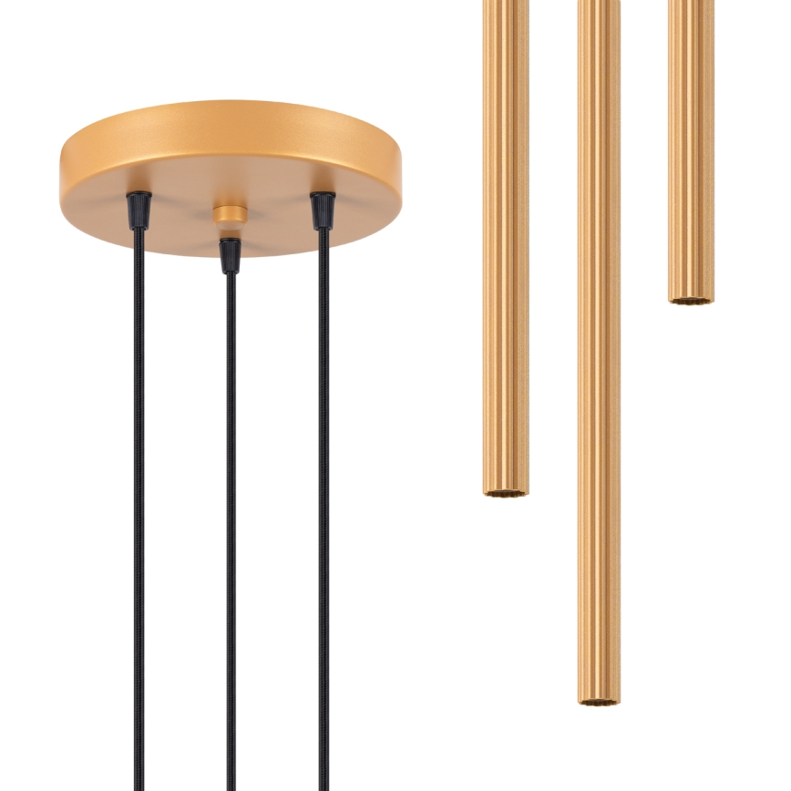 Hanglamp aan een koord ARCHE 3xG9/8W/230V goud