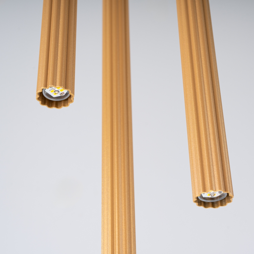 Hanglamp aan een koord ARCHE 3xG9/8W/230V goud