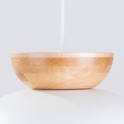 Hanglamp aan een koord MARION 1xE27/15W/230V diameter 29,5 cm wit