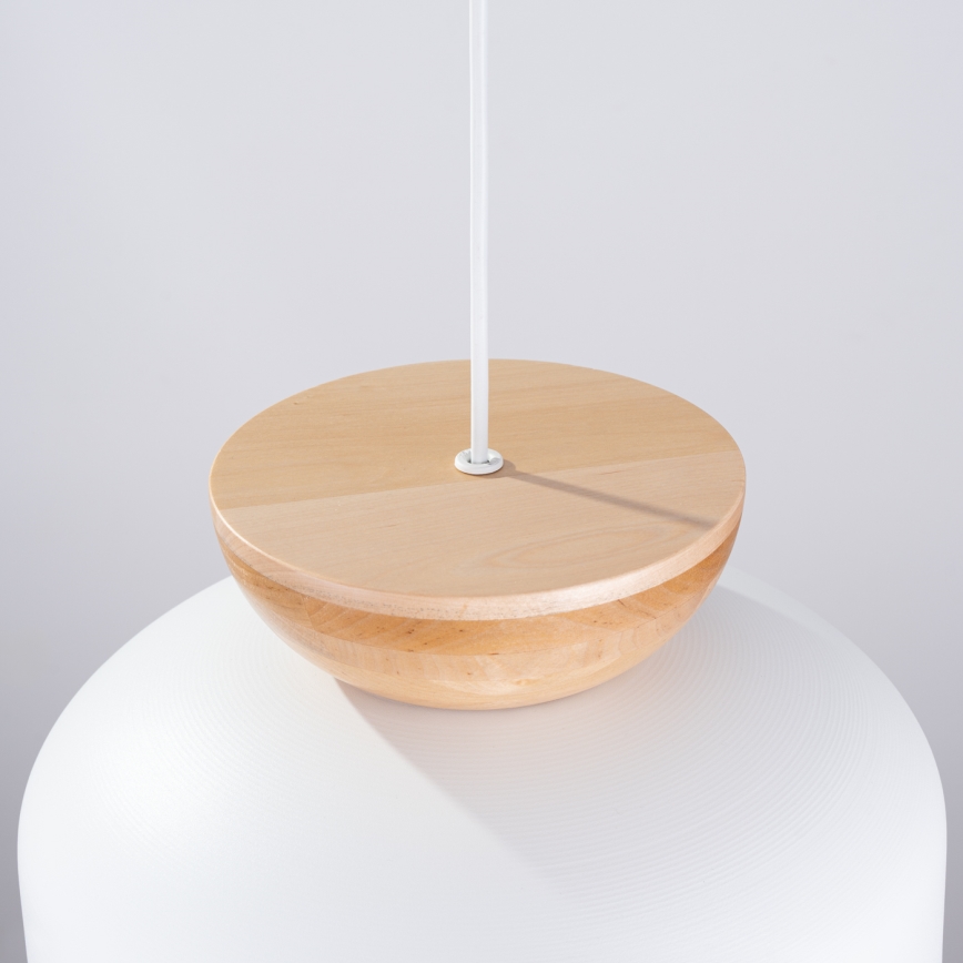 Suspension filaire MARION 1xE27/15W/230V d. 29,5 cm blanc