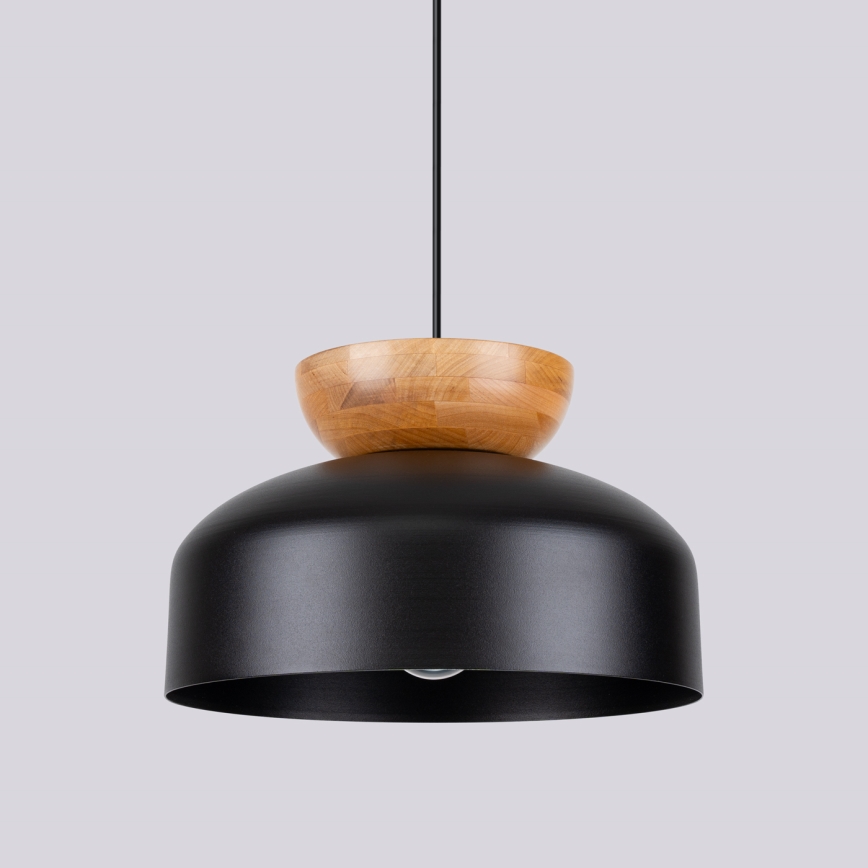 Hanglamp aan een koord MARION 1xE27/15W/230V diameter 29,5 cm zwart