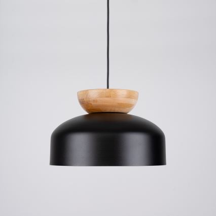Hanglamp aan een koord MARION 1xE27/15W/230V diameter 29,5 cm zwart
