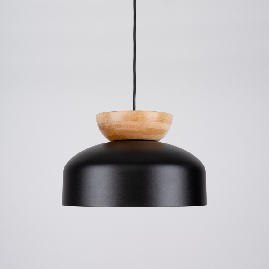 Hanglamp aan een koord MARION 1xE27/15W/230V diameter 29,5 cm zwart