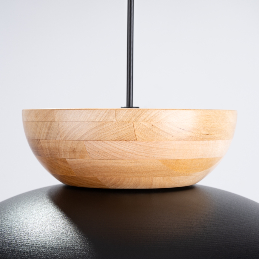 Hanglamp aan een koord MARION 1xE27/15W/230V diameter 29,5 cm zwart
