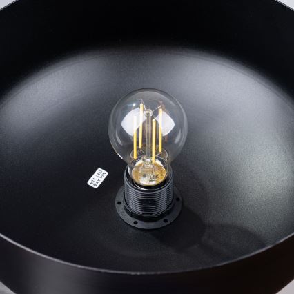 Hanglamp aan een koord MARION 1xE27/15W/230V diameter 29,5 cm zwart