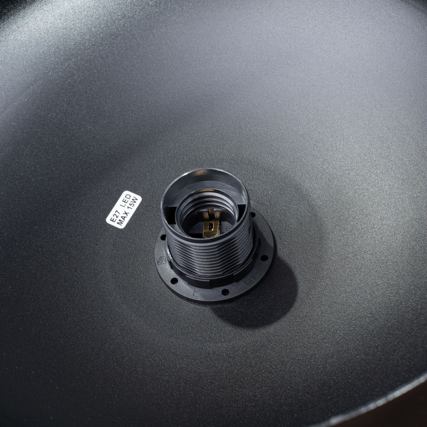 Hanglamp aan een koord MARION 1xE27/15W/230V diameter 29,5 cm zwart