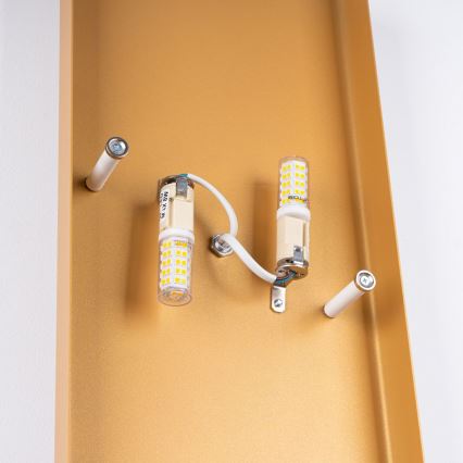 Applique murale DURLIN 2xG9/8W/230V doré/blanc