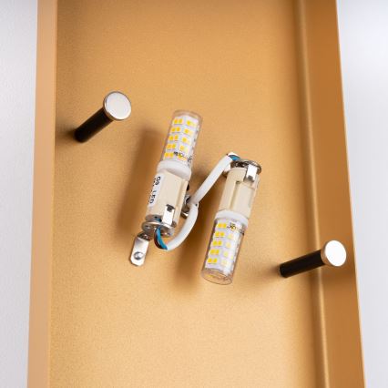 Applique murale DURLIN 2xG9/8W/230V doré/noir