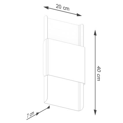 Applique murale DURLIN 2xG9/8W/230V doré/noir