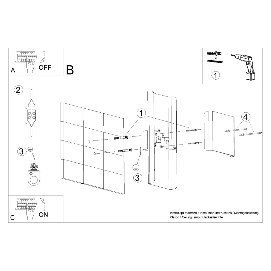 Applique murale DURLIN 2xG9/8W/230V doré/noir