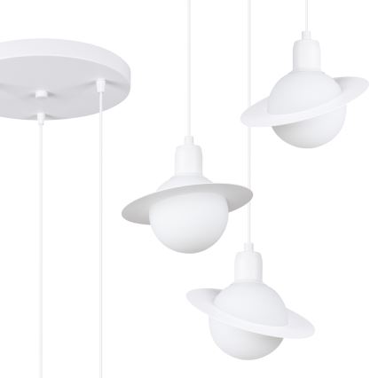 Hanglamp aan een koord HYPERION 3xG9/8W/230V wit