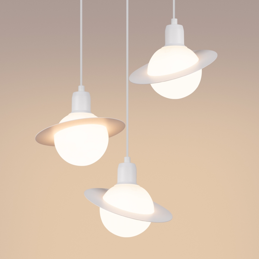 Hanglamp aan een koord HYPERION 3xG9/8W/230V wit
