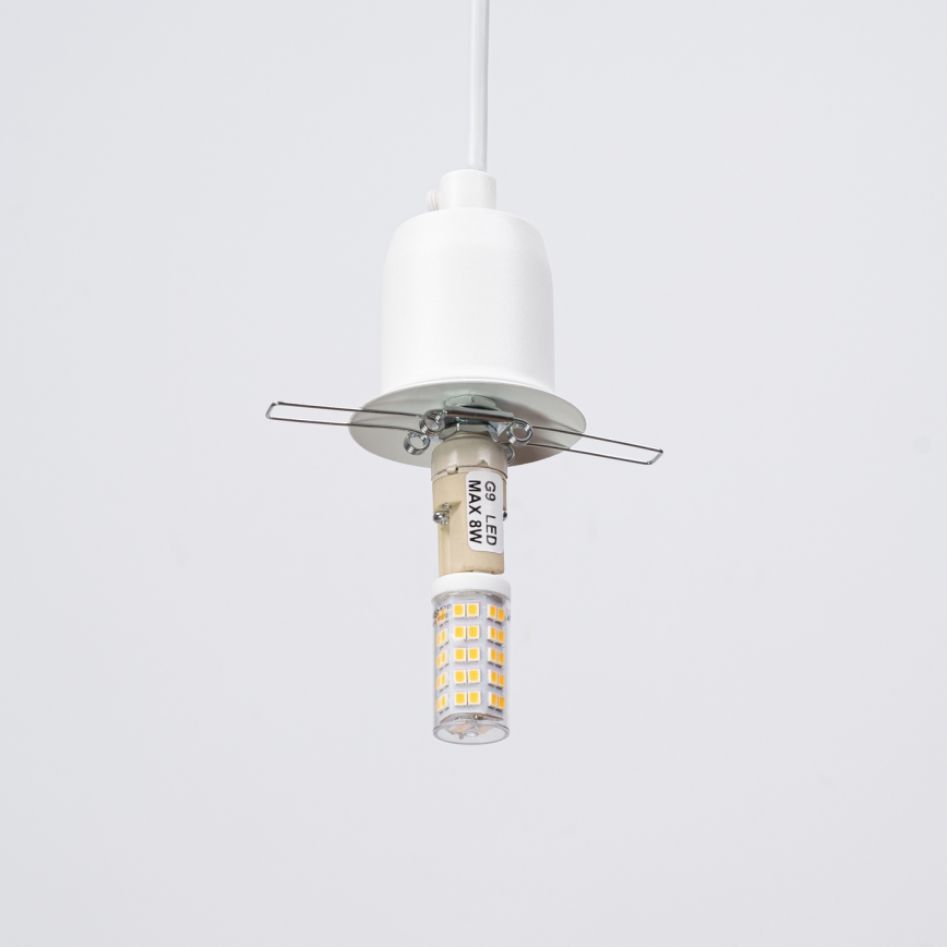 Hanglamp aan een koord HYPERION 3xG9/8W/230V wit