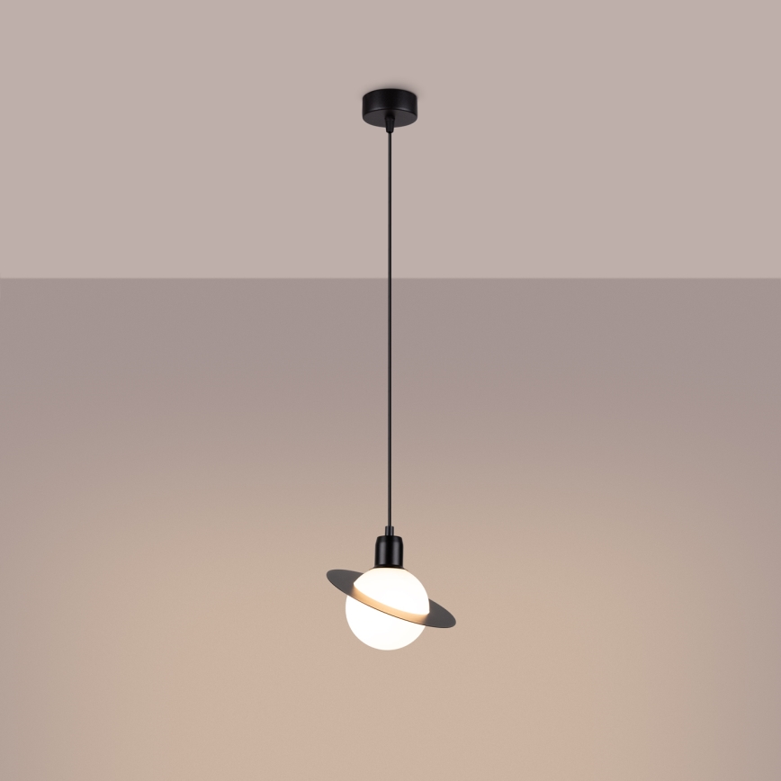 Hanglamp aan een koord HYPERION 1xG9/8W/230V zwart