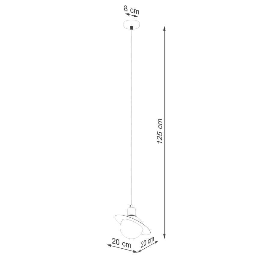 Hanglamp aan een koord HYPERION 1xG9/8W/230V zwart