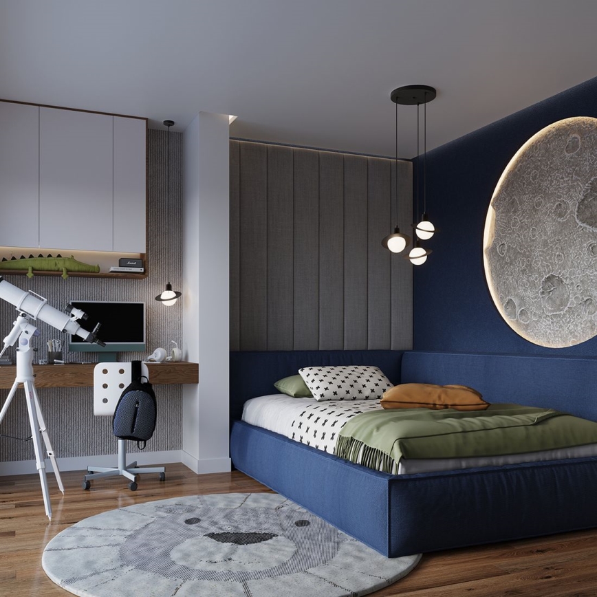 Hanglamp aan een koord HYPERION 3xG9/8W/230V zwart