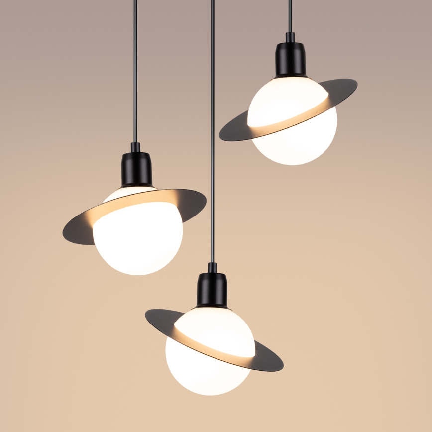 Hanglamp aan een koord HYPERION 3xG9/8W/230V zwart