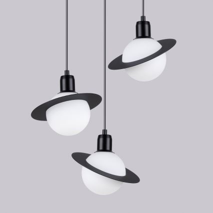 Hanglamp aan een koord HYPERION 3xG9/8W/230V zwart