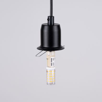 Suspension filaire HYPERION 3xG9/8W/230V noir