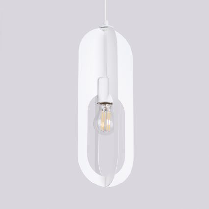 Hanglamp aan een koord NICUS 1xE27/15W/230V wit