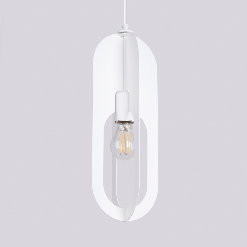 Hanglamp aan een koord NICUS 1xE27/15W/230V wit