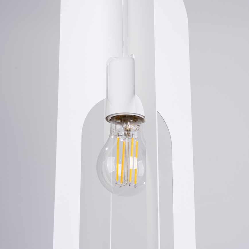 Hanglamp aan een koord NICUS 1xE27/15W/230V wit
