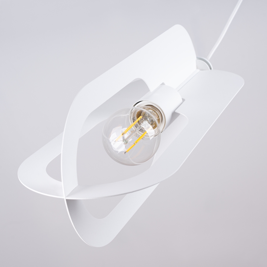 Hanglamp aan een koord NICUS 1xE27/15W/230V wit