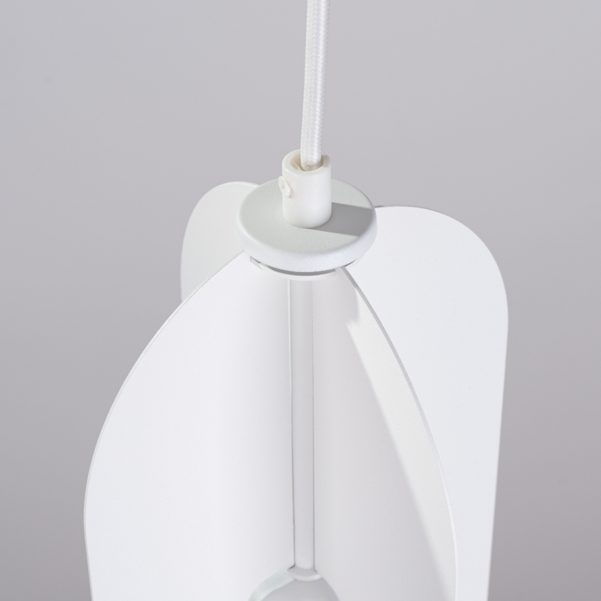 Hanglamp aan een koord NICUS 1xE27/15W/230V wit
