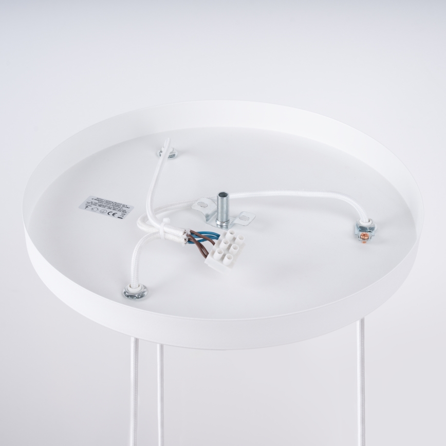 Hanglamp aan een koord NICUS 3xE27/15W/230V wit