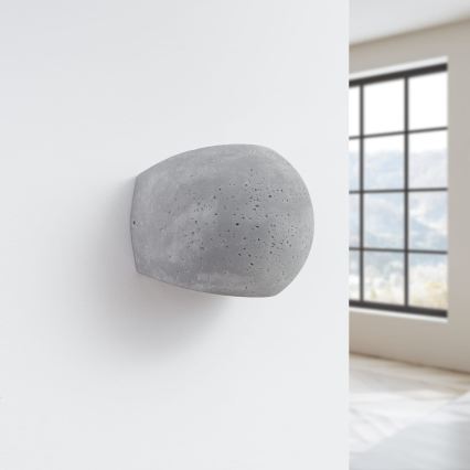 Wandlamp GLOBE 2xG9/8W/230V beton/grijs